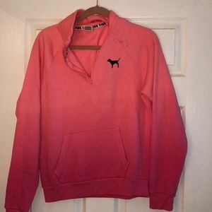 BRAND NEW: Victoria Secret Ombré Pink Quarter Zip